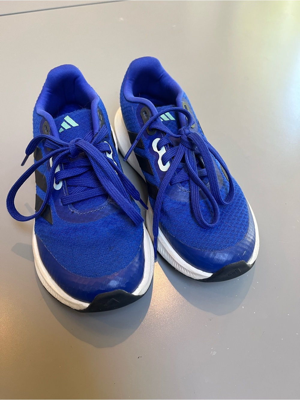 adidas Kids Royal Blue Lace-Up Sneakers
